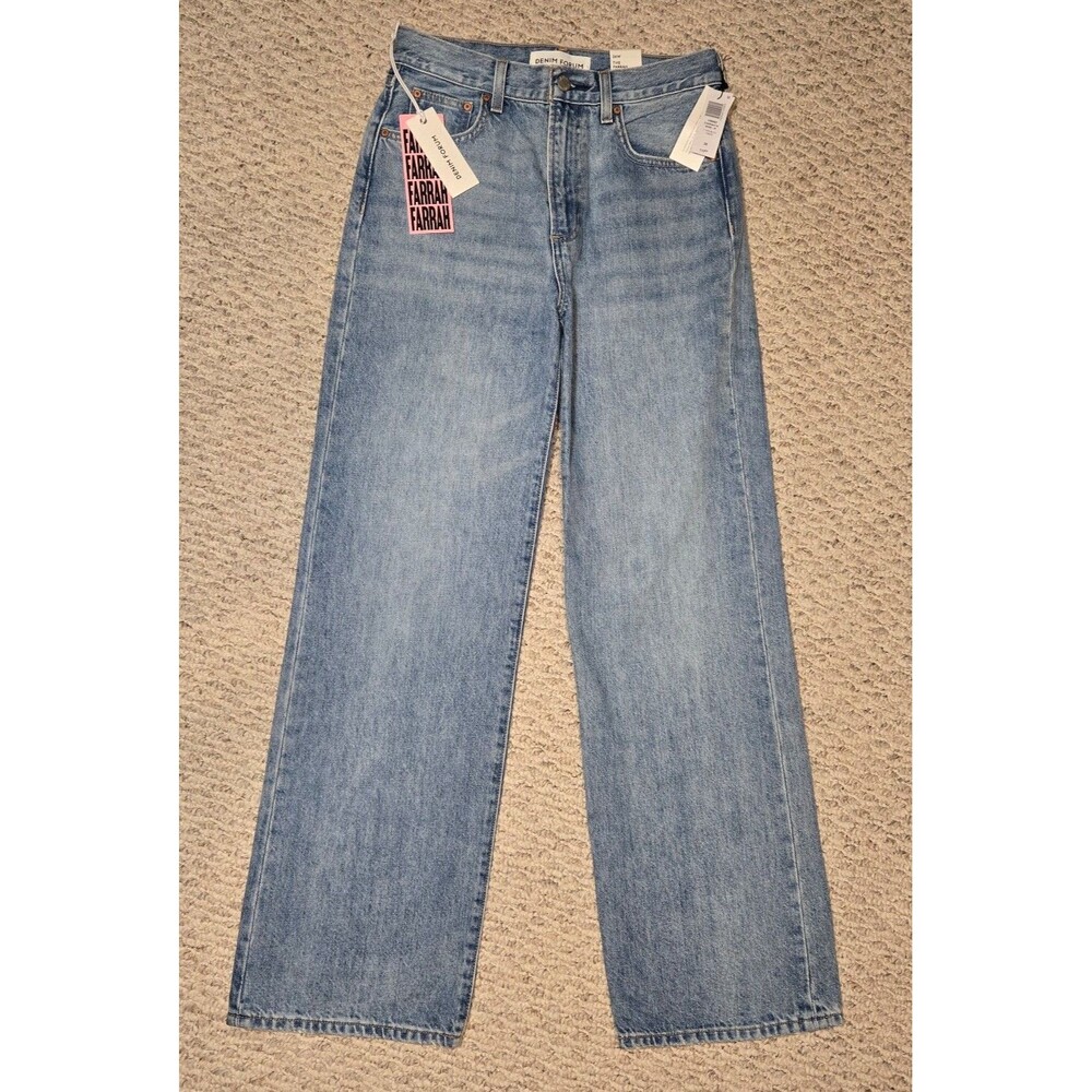 NWT Denim Forum Artizia The Farrah Hi-Rise Wide Leg Jean Women's size 26W